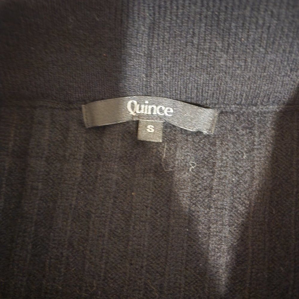 Quince Mongolian Cashmere Midi Skirt NWOT Black Small - Picture 5 of 6